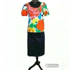 Polo by Ralph Lauren Dark Denim Pencil Skirt.